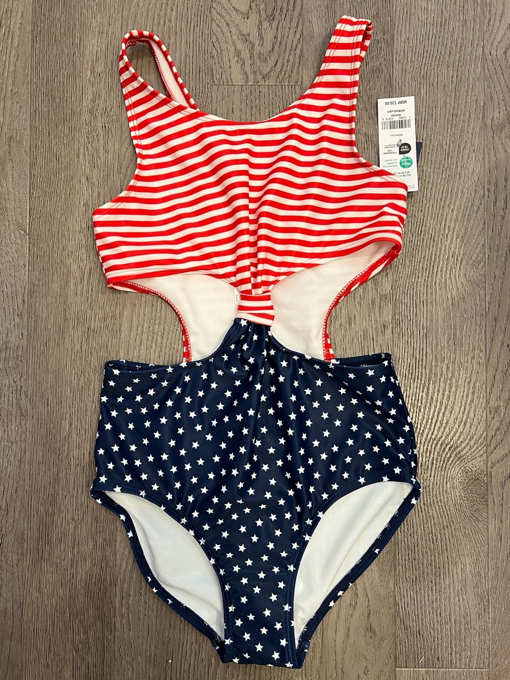 OshKosh B'gosh Red & Navy Stars One-Piece Swimsuit